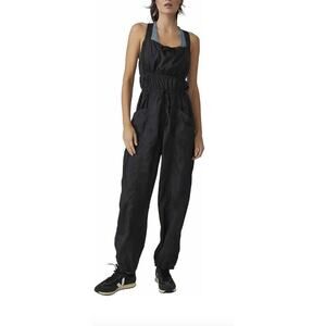 NEW Free People FP Movement Black Tropic Sport One Piece Jumpsuit XS